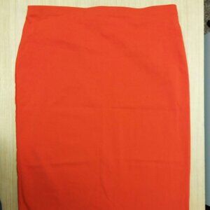 Orange Pencil Skirt LG NWOT